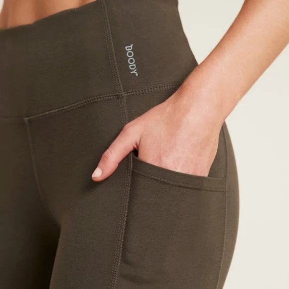 NWT- Boody Motivate 5 Inch Dark Olive Bike Shorts with Compression Fit - XL - Picture 8 of 12